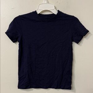 Navy Blue Kids Short Sleeve Tee